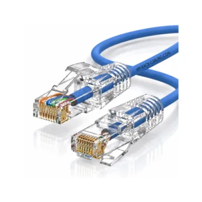 WP Europe Cavo Patch Cord Ethernet Slim CAT.6A U-UTP Lszh 2 m Azzurro