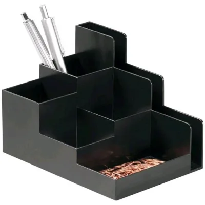 Durable Optimo Portaoggetti da Scrivania in Polistirene 162X110X118 mm 6 Comparti Antracite