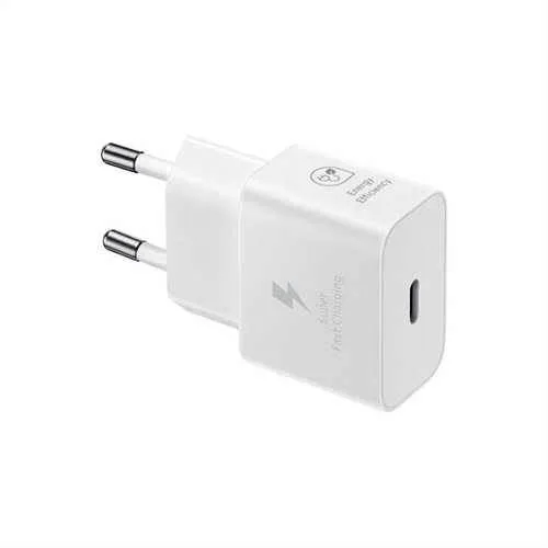 Samsung Ep-T2510X Caricabatterie da Rete USB-C 25 W Super Fast Charging + Cavo USB-C Dati/Ricarica Maschio/Maschio 1 m Bianco