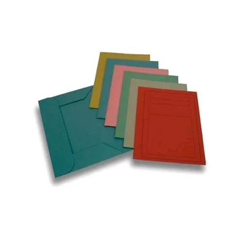 Brefiocart Manilla Cartelline 3 Lembi in Cartoncino 190 g 250X330MM Col. Rosso Conf 50 Pz.