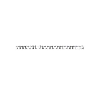 GBC Dorsi Metallici a Spirale Passo 3:1 21 Anelli da 10 mm Rilegatura 71/85 Fogli Col. Nero Conf 100 Pz.