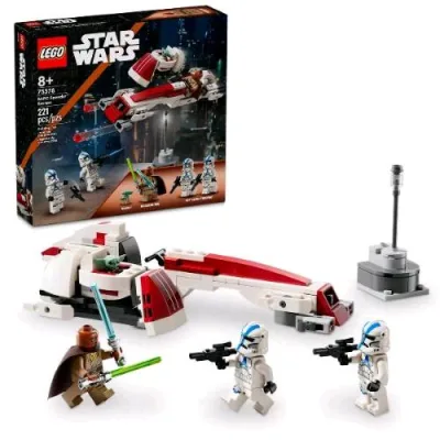 LEGO Star Wars la Fuga del Barc Speeder con 3 Minifigure e la Figura di Grogu