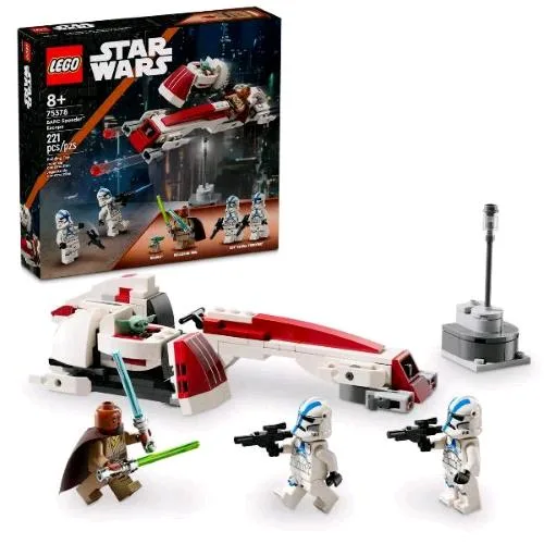 LEGO Star Wars la Fuga del Barc Speeder con 3 Minifigure e la Figura di Grogu