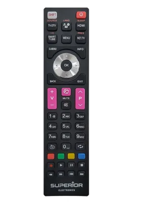 Superior SUPTRB016 Telecomando Universale per Smart TV Telefunken Pronto All’uso Senza Programmazione Nero