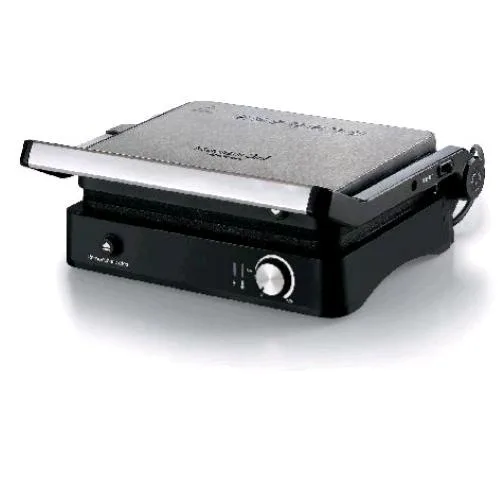 Ariete 1934 Metalgrill Griglia Elettrica 2000W 3 in 1 Piastra Antiaderente Apertura 180 Gradi Nero Silver