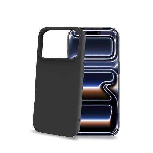 Celly Apple iPHONE 18 Pro / iPHONE 17 Pro Cover in Morbido Tpu con Finitura Soft Touch Nero