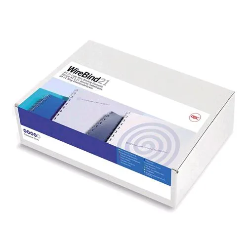 GBC Dorsi Metallici a Spirale Passo 3:1 21 Anelli da 8 mm Rilegatura 1/60 Fogli Col. Grigio Conf 100 Pz.