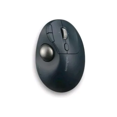 Kensington Pro Fit Ergo TB550 Trackball Mouse Verticale Ergonomico 9 Pulsanti - Senza Fili Bluetooth 2.4 GHz Ricevitore Wireless USB Blu-Grigio Retail