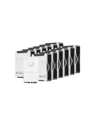 Sistema di accumulo trifase inverter 50kW Solis batteria al litio 62.64kWh Weco EVO 5k3