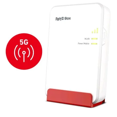 AVM FRITZ!Box 6860 5G Router Wireless Gigabit Ethernet Dual-Band 2.4 GHz/5 GHz Wi-Fi 6 5G Bianco