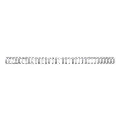 GBC Dorsi Metallici a Spirale Passo 3:1 34 Anelli da 11 mm Rilegatura 86/100 Fogli Col. Grigio Conf 100 Pz.