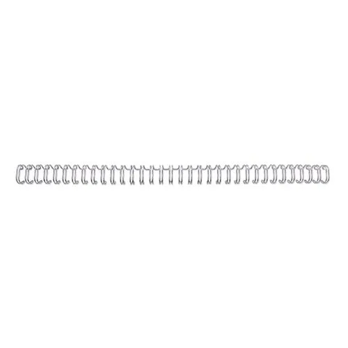 GBC Dorsi Metallici a Spirale Passo 3:1 34 Anelli da 11 mm Rilegatura 86/100 Fogli Col. Grigio Conf 100 Pz.