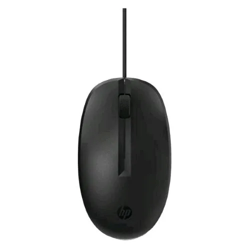 HP 125 USB Wired Mouse Ottico USB-A 3 Tasti + Scroll 800 DPI Nero