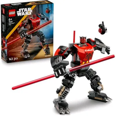 LEGO Star Wars Mech Darth Maul Action Figure da Costruire con Spada Laser e Minifigure