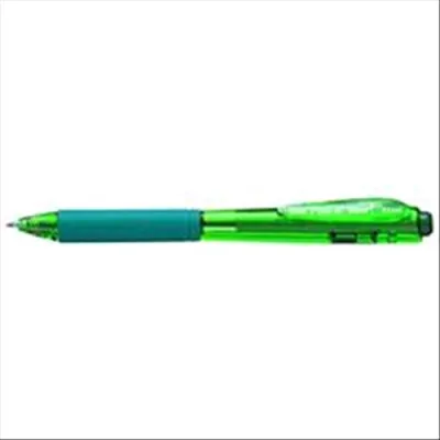 Pentel Wow Penna a Sfera Inchiostro Verde Punta Media Fusto Ergonimico Triangolare Grip in Gomma Conf 12 Pz.