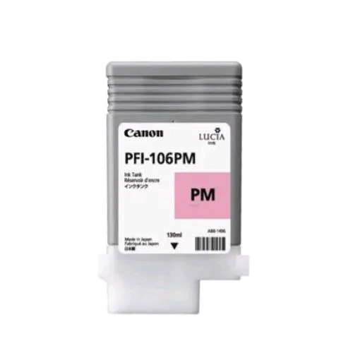 Canon Pfi-106PM Serbatoio Magenta Fotografico per PFI106PM - Ipf 6400 / Ipf 6450 / Ipf 6350 / Ipf 6300 / Ipf 6300S 130 ml