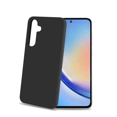 Celly Samsung Galaxy A55 5G Cover in Morbido Tpu Finitura Soft Touch Bordi Anitscivolo Nero