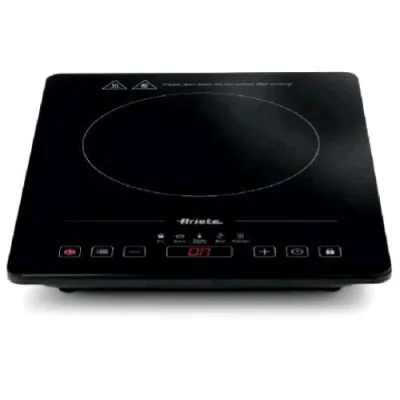 Ariete 1997 Piastra a Induzione Singola 2000W Controlli Touch 10 Livelli Potenza 5 Programmi Nero