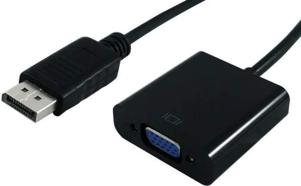 ADATTATORE DP-VGA 2K M/F BK 1920X1080 @60HZ CON CAVO 0,15MT