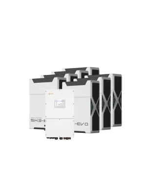 Sistema di accumulo trifase inverter 60kW Solis batteria al litio 36.54kWh Weco EVO 5k3