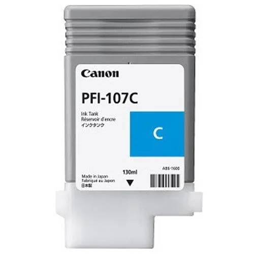 Canon Pfi-107C Tanica Ciano per Imageprograf 680-685-780-785 Garanzia Italia (6706B001AA)