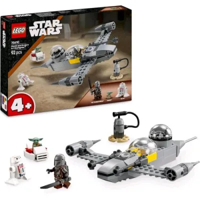 LEGO Star Wars Starfighter di Mando e Grogu Astronave con 3 Personaggi e Accessori