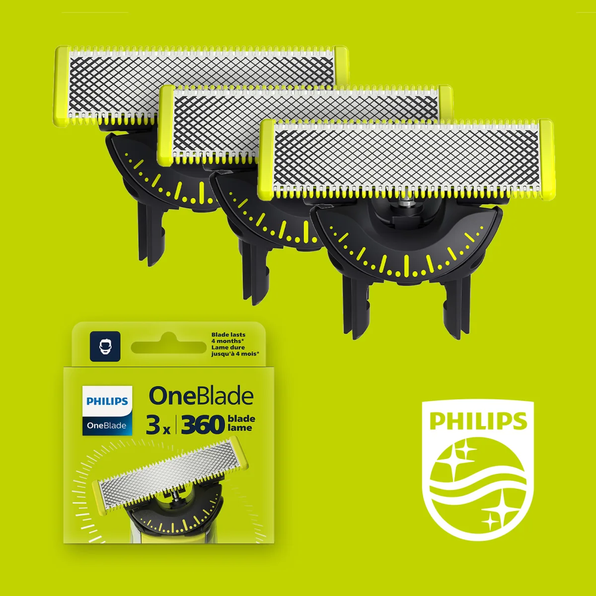 LAME ONEBLADE LAME RICAMBIO QP430/50 3 PEZZI BLADE 360