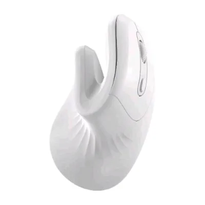 Nilox Vertical Mouse Verticale Ergonomico Click Silenzioso 6 Pulsanti 3.200 DPI Regolabili Bianco