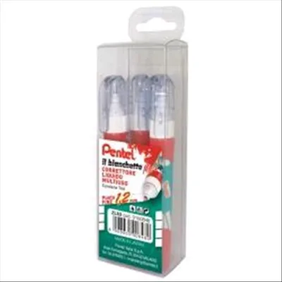 Pentel ZL63 Correttore Liquido a Penna da 7 ml Conf 3 Pz.
