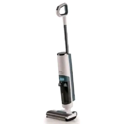 Ariete 2483 Aqua Force Wash e Vacuum Lavapavimenti e Aspirapolvere 3 Modalita' Doppio Serbatoio Display Digitale con Accessori Bianco