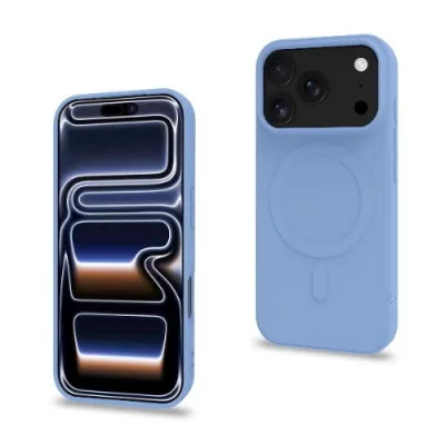 Celly Apple iPHONE 18 Pro e iPHONE 17 Pro Cover in Morbido Tpu Magsafe Azzurro