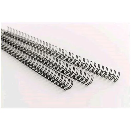 GBC Dorsi Metallici a Spirale Passo 3:1 34 Anelli da 6.3 mm Rilegatura 1/45 Fogli Col. Grigio Conf 100 Pz.