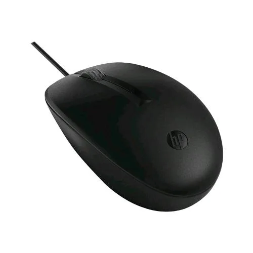 HP 128 Mouse Laser USB-A Ambidestro 3 Tasti 1.200 DPI Cavo 1.8 m Nero