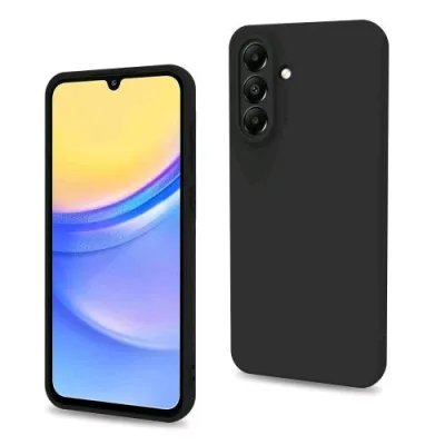 Celly Samsung Galaxy A56 5G/A56 5G Enterprise Edition Cover in Morbido Tpu Finitura Soft Touch Rivestimento Interno in Microfibra Anti-Graffio Nero