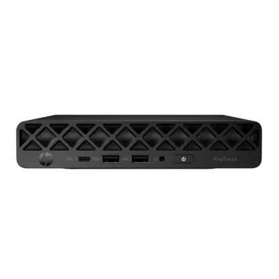 HP Prodesk 4 G1I Mini PC ai Intel Core Ultra 5 235T RAM 8GB-SSD 256GB NVMe-Intel Graphics-Wi-Fi 6E + Gigabit LAN Tastiera Mouse-Win 11 Prof Nero (D5BM1ET#ABZ)
