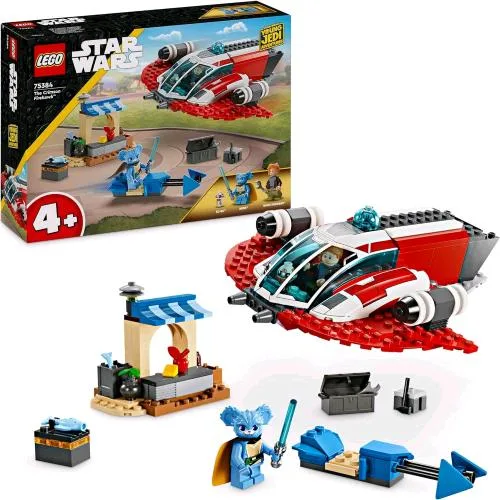 LEGO Star Wars The Crimson Firehawk Set con Astronave da Costruire Veicolo Speeder Bike e 3 Personaggi