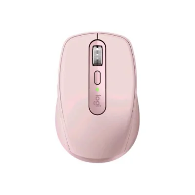 Logitech MX Anywhere 3S Mouse Ottico Wireless Bluetooth Compatto Multidispositivo Scorrimento Veloce, Tracciamento 8K Dpi, Clic Silenzioso, Pulsanti Programmabili, USB-C Rosa
