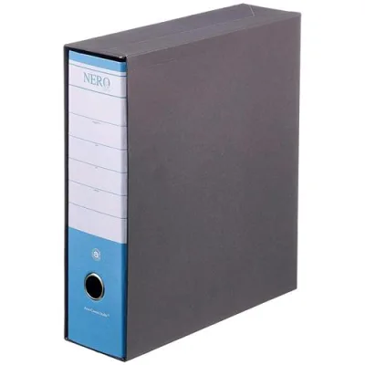Brefiocart Nero& Registratore Formato Commerciale 285X350X80 mm Col. Azzurro Conf 12 Pz.