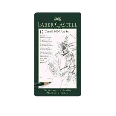 Faber Castell Set Assortito Matite da 8B fino a 2H Grafite Conf 12 Pz.