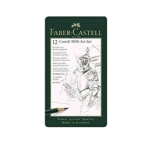 Faber Castell Set Assortito Matite da 8B fino a 2H Grafite Conf 12 Pz.