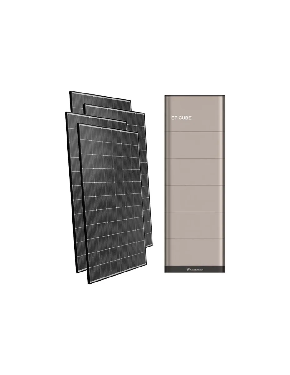 Kit fotovoltaico trifase 10100W inverter 10kW EP CUBE batteria al litio 20kWh CanadianSolar