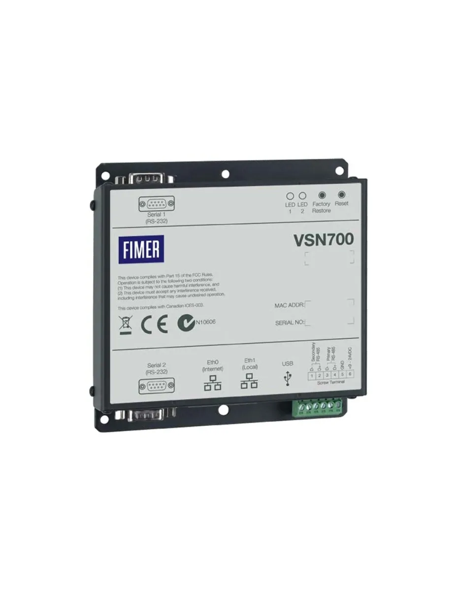 Datalogger con connessione Ethernet RJ45 FIMER