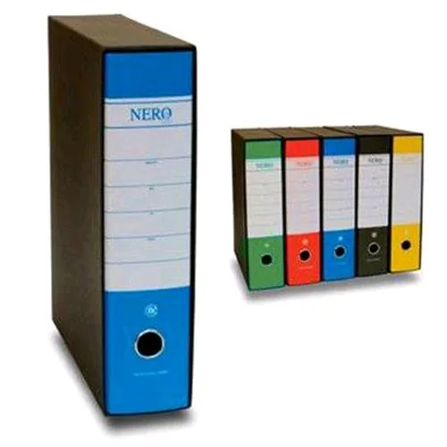 Brefiocart Nero& Registratore Formato Commerciale 285X350X80 mm Col. Blu Conf 12 Pz.