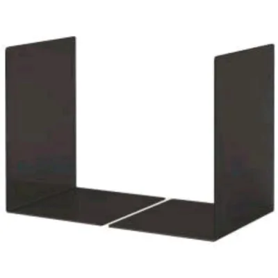 Durable Reggilibri in Acciaio 16X16X22 cm Nero Conf 2 Pz.