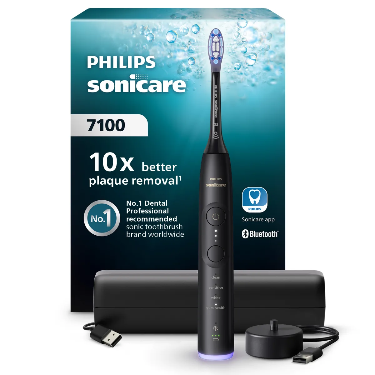 SPAZZOLINO DENTI ELETTRICO PHILIPS HX7421/01 SONICARE 7100