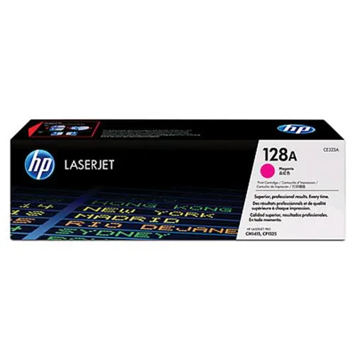 HP 128A Toner Magenta per Color Laserjet Pro CP1525NW-CP1525N-Laserjet Pro CM1415FN-CM1415FNW Garanzia Italia (CE323A)