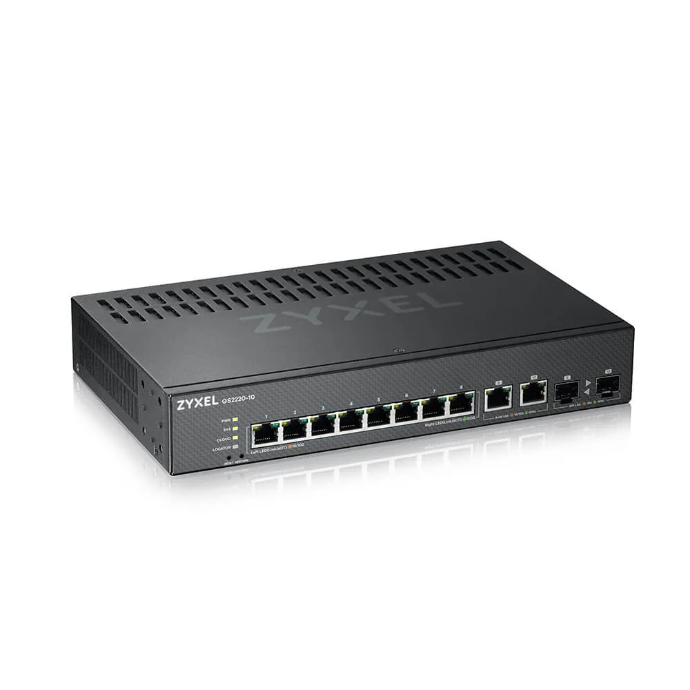 SWITCH 8P GIGABIT + 2P DUAL PERSONA GIGABIT IPV6 NEBULA FLEX ZYXEL
