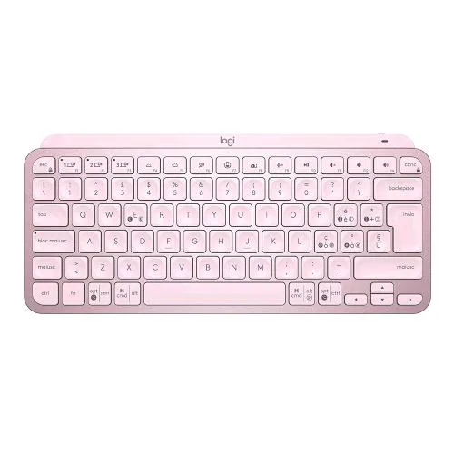 Logitech MX Keys Mini Tastiera Illuminata Wireless Bluetooth Querty LED Compatta Italiano Rosa