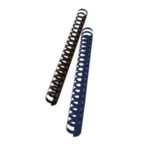 GBC Dorso a Spirale in Plastica 21 Anelli da 21 mm A4 Rilegatura Min 1 Max 95 Fogli Nero Conf 100 Pz.