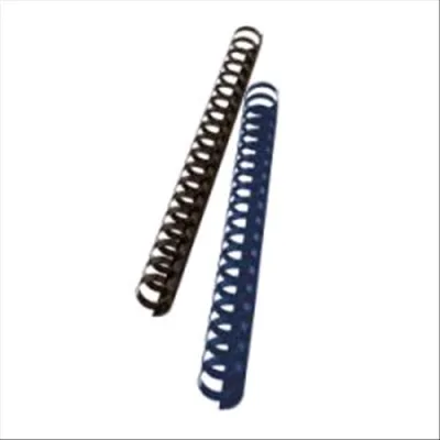 GBC Dorso a Spirale in Plastica 21 Anelli da 28 mm A4 Rilegatura Min 1 Max 240 Fogli Nero Conf 50 Pz.